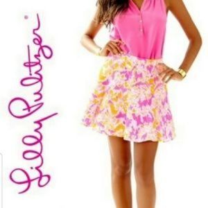 Lilly Pulitzer Levy Skirt Kir Royal Oh La La Pink Skirt